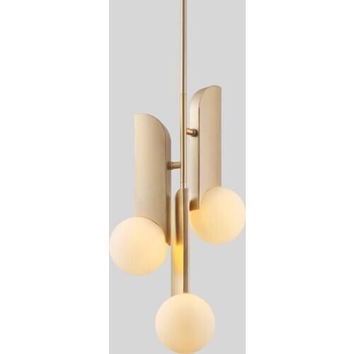 Nordic modern mike White glass ball led pendant lights kitchen living room restaurant bedroom gold hanging pendant lamp