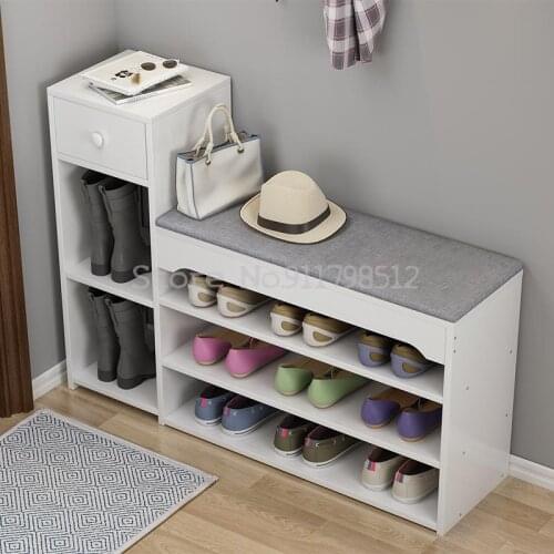 Shoe changing stool, shoe cabinet, stool, integrated household door soft cushion, small stool, multi-layer shoe rack, household