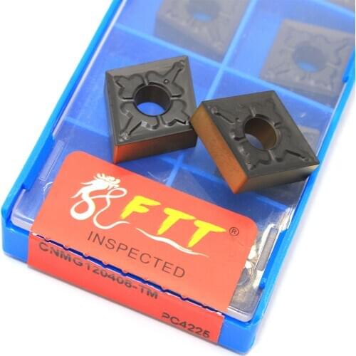 10pcs Turning Tools CNMG120408 TM PC4225 High quality External Carbide insert cutting CNC Tools Lathe cutter turning insert