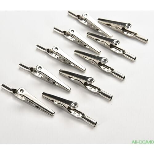 52mm Alligator Clips Metal Alligator Crocodile Test Clips Cable Lead Screw Fixing Wholesale 10Pcs/lot High Quality