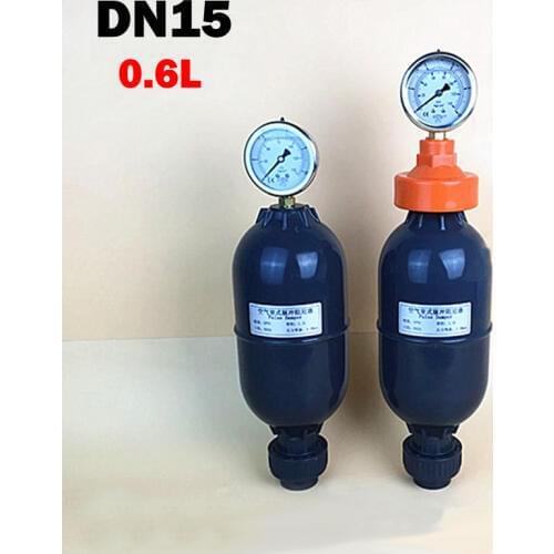 1/2" 0.6L UPVC Air Type Pulse Dampers DN15 PVC Volumetric Buffer Tank Fittings Metering Pump Valve 20mm 1.6Mpa