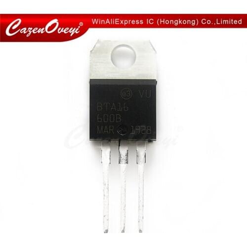 10pcs/lot BTA16-600B BTA16-600C BTA16-600 BTA16 Triacs 16 Amp 600 Volt TO-220 new original In Stock