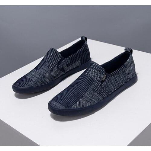 2021 Fashion Shoes Men Loafers Soft Comfortable Mens Casual Shoes Flat Breathable Cloth Male Footwear KA3500