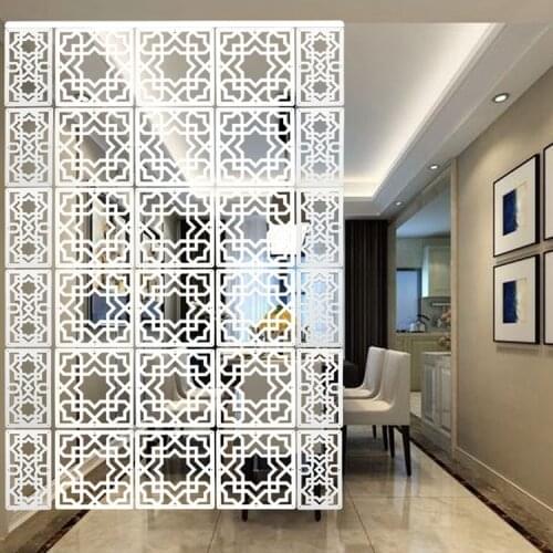 White WPC Multi-function hanging screen Wall Sticker Simple soft partition Hanging curtain Living room porch divider curtain