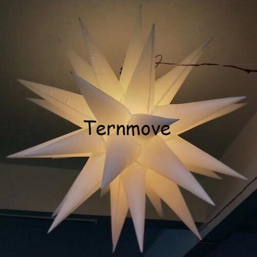 Free shipping advertising inflatables star, commercial wedding, event, part stage decoration inflatable star balloon with led
