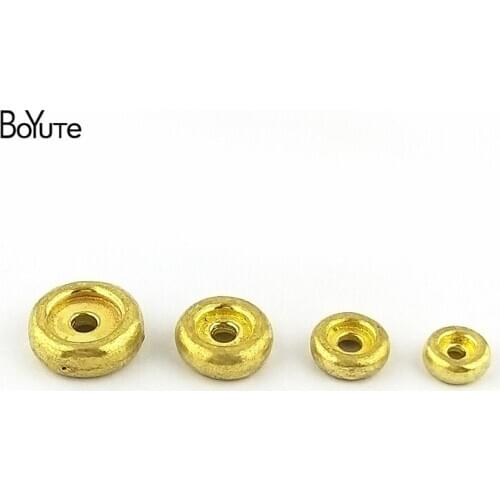 BoYuTe (50 Pieces/Lot) Factory Direct Sale Tibetan Brass Buddha Beads DIY Loose Spacer Beads Jewelry Making