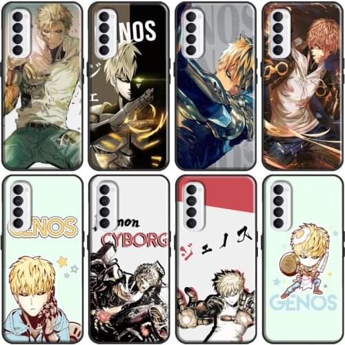 Genos One Punch Man Cover For OnePlus 8 Pro 9 Pro 9R Nord 7T 8T Case For Realme 6 7 8 Pro Q3 GT Neo C3 C15 C21