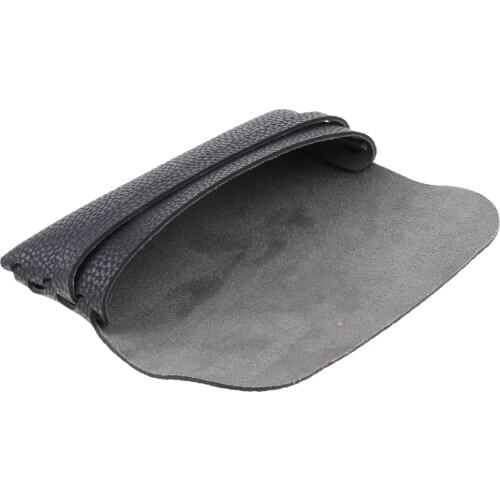 Black Eyeglasses Sunglasses Protector Box Pouch Glasses Case PU Leather