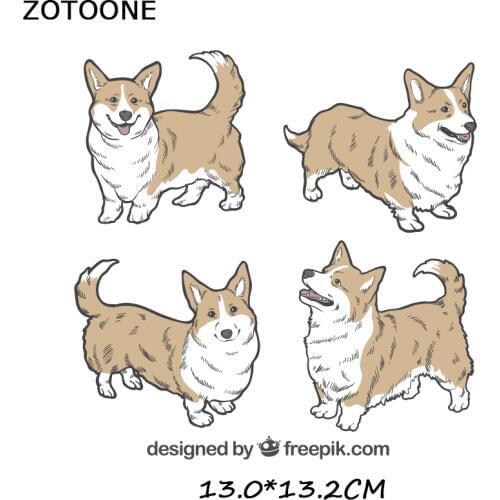 ZOTOONE Iron on Patches for Kids Fashion Clothes DIY T-shirt Applique Heat Transfer Vinyl Cute Animals Letters Patch Stickers G