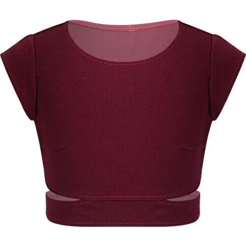 Oyolan Kids Girl Cotton Sport Training Bra Solid Color Stretchy Teenage Underwear Wireless Cotton Bralette Crop Top Small Vest