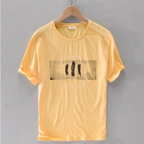 2020 New brand linen t shirt men short sleeve summer t shirts for men casual fashion tshirt male o-neck comfortable t-shirt mens