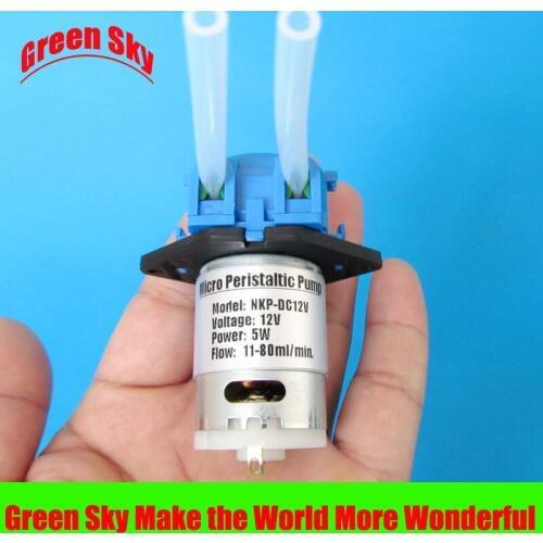 Hot sale 11~80ml/min dc 3v/6v/12v/24v peristaltic metering pump
