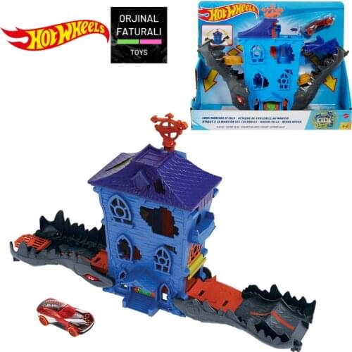 Hot Wheels City Parking Play Sets Fire Station FRH28 FRH29 Great Birthday Gift Toys Play Set Car Track Model for Children