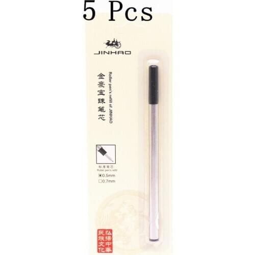 Jinhao 5pcs Ink Black Luxury card Advanced ink Refill Rollerball Pen New