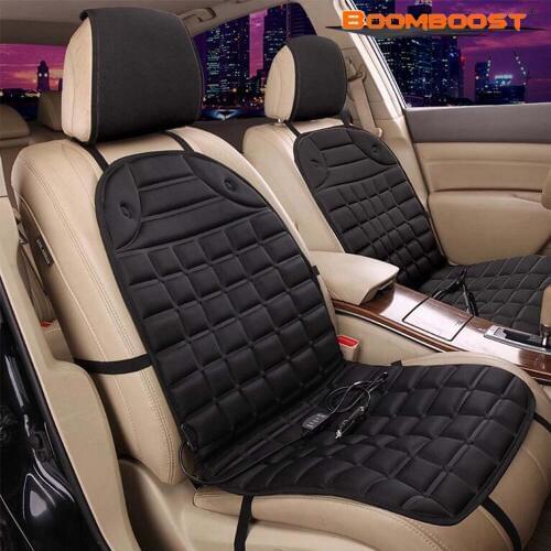 Car heating seat mat heating fiber grid black Car Heated Seat Cushion Hot Cover Auto 12V Heater Warmer Pad-winter Gray
