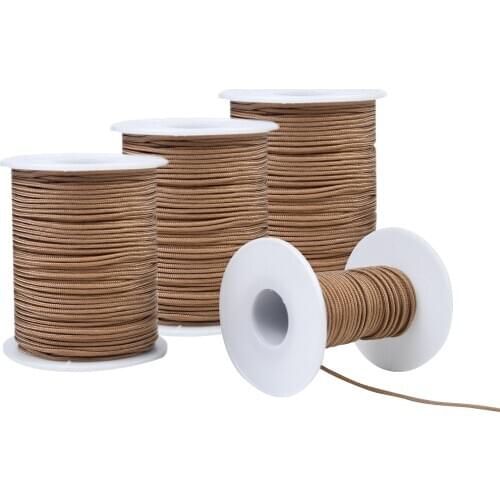 Mabochewing 1 Lot 1.5mm Durable Baby Teething Pacifier Chain Clips Holder String Cord Braided Rope Wire