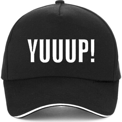 Fashion Funny Adult YUUUP! Print Baseball cap High Quality 100%Cotton dad hat Summer Style Unisex adjustable snapback hat