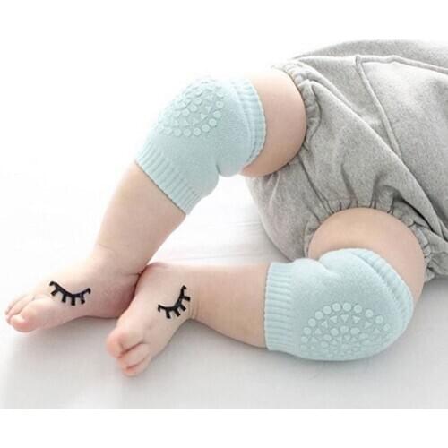 1Pair Soft Anti-slip Safety Cotton Crawling Elbow Cushion Knee Pad Semi-combed Baby Infant Born Toddler Kids