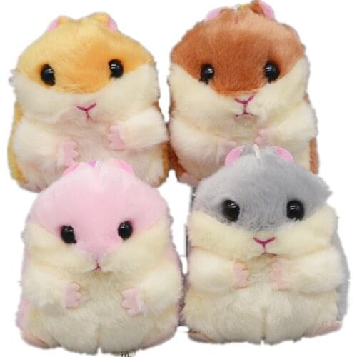 New 10cm plush Hamster soft Toys cute lovely Pendant good quality positive energy Bag decoration birthday christmas gift for kid