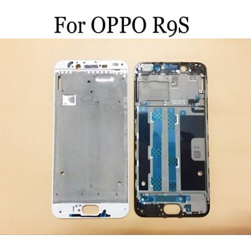 Original LCD Holder Screen Front Frame For OPPO R9S Battery Back Cover Mobile Phone Cover For OPPO R9S Repair Spare Parts Cases