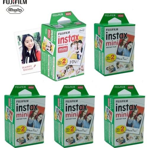 10 20 40 50 Sheets Fuji Fujifilm Instax Mini Film 9 8 White Edge Film for Instax Mini 8 9 7s 9 70 25 50s 90 SP-1 2 Camera Film