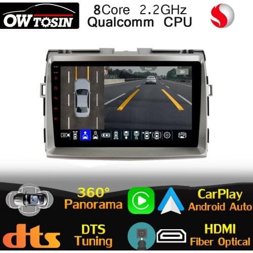 Qualcomm CPU Android For Toyota Previa Estima Tarago XR50 2006-2016 Car Multimedia GPS Radio CarPlay Auto Optical HDMI DTS HIFI