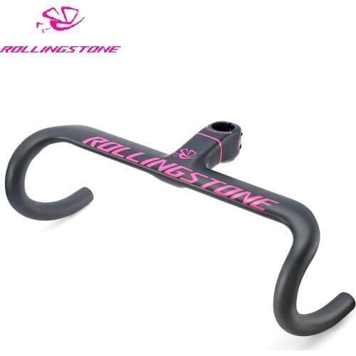 Rolling Stone Road handle bar carbon aero integrated stem handle bar Drop bar stem 28.6*90mm 100mm 390mm 410 430mmm SGS