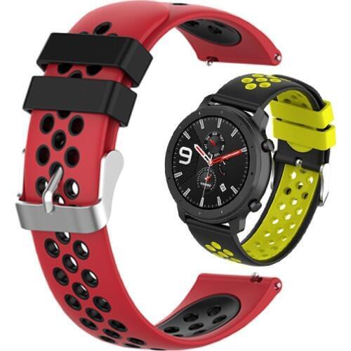 For Huami Amazfit GTR 47mm Sport Silicone Strap 22mm Watch Band Bracelet Belt Watchband For Xiaomi Huami Amazfit Pace 2 2S strap