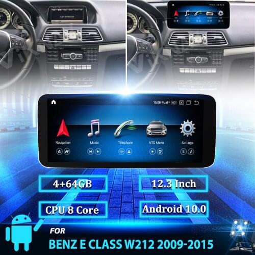 12.3 inch android 10 Car multimedia radio Player for Mercedes benz E Class W212 2009 2010 2011 2012 2013 2014 2015 head unit