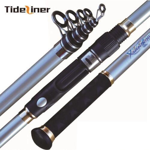 2.1m 2.4m 2.7m 3.0m spinning boat fishing rod carbon fiber rod pole superhard telescopic fishing rod