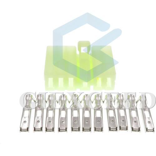 2 Sets 11 Pin/Way Female Car Connector Audio Wire Socket With Terminal 11P Connectors