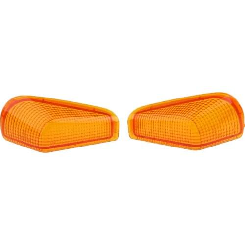 2Pcs Amber Motorcycle Turning Signal Light Lens Cover for Kawasaki ZZR250