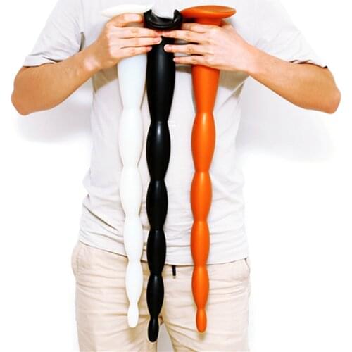 Super Long Buttplug Silicone 6 Beads Anal Plug Butt Plug Prostate Massager Sex Toys For Woman Men Gay Erotic Product Sexshop 18