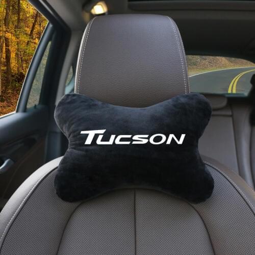 Car Seat Head Neck Rest Massage Auto Pillow Space Memory Neck Headrest Car Cover for hyundai Tucson 2014-2019 Accessories