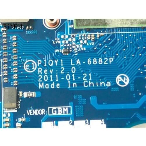 BRAND NEW, LA-6882P REV : 2.0 (REV :1.0 ) FOR LENOVO Y570 LAPTOP MOTHERBOARD GT555 1GB (SUPPORT PROCESSOR I5&I3)