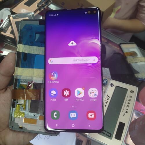 Small Dead pixels Original Defect For Samsung S10 SM-G973F/DS And S10 Plus SM-G975F/DS G975U LCD Display Touch Screen Digitizer