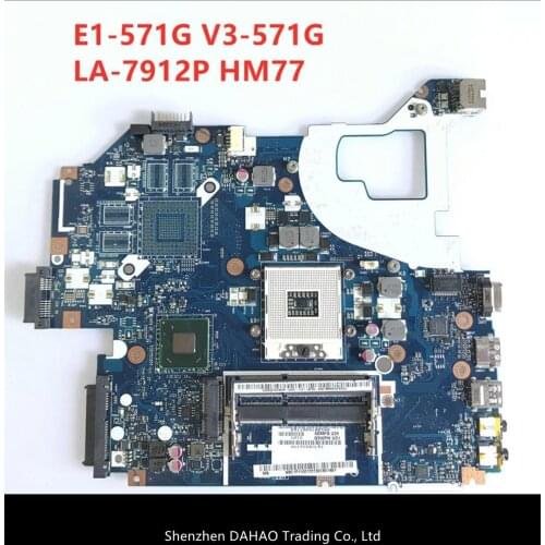 For Acer E1-531 E1-571G V3-571G V3-571 Q5WV1 LA-7912P Laptop motherboard WITH SLJ8C HM77 DDR3 support i3/i5/i7 100% full tested