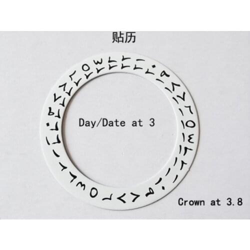 Day Disc Date Dial Clip Wheel f/ SKX007 SKX009 7S26 NH36 4R36 SII