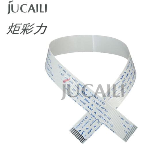 Jucaili 10PCS 14P head data cable A type for Epson 4720 Solvent UV flatbed printer printhead flat data cable 14pin