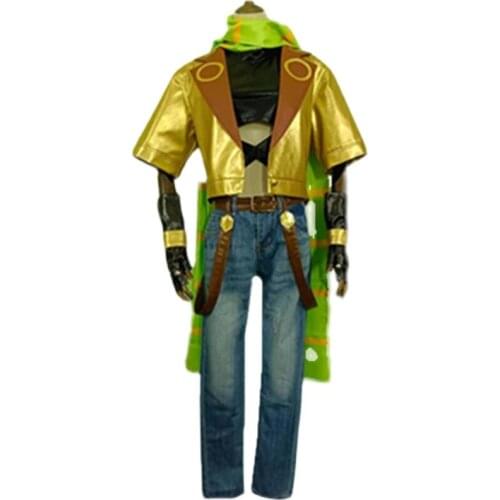 2021 JoJo‘s Bizarre Adventure Part 2 Battle Tendency Joseph Joestar Cosplay Costume Vest Scarf Pants Outfits Halloween Carnival