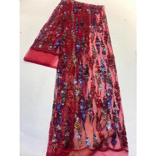 French embroidered lace with feather top quality SYJ-116681 bridal french net lace fabric