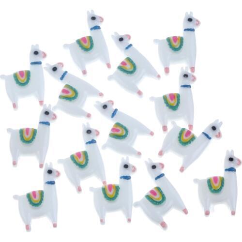 LF 20Pcs Mixed 20x14mm Resin Pony Cabochon Flatback Decoration Crafts Embellishments For Scrapbooking Diy Accessories