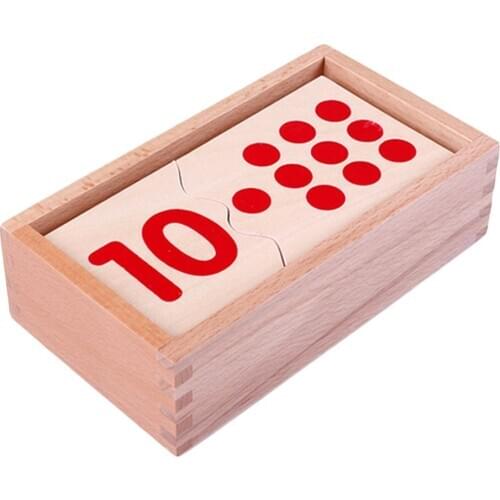 Montessori 1-10 Number Mathematics Education Math Game Educational Puzzle Toys for Kids