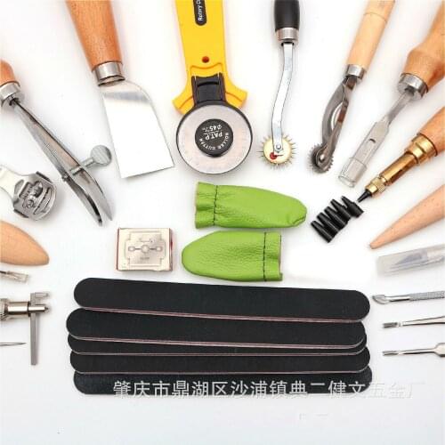 DIY leather hand tool set 20 piece tool set leather tool tool leather matching tool
