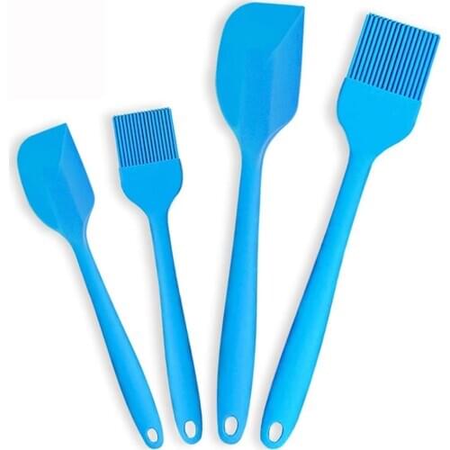 4PCS Silicone Spatula and Pastry Brush Set, Kitchen Utensils Spatula Set for Baking,Cooking and Mixing