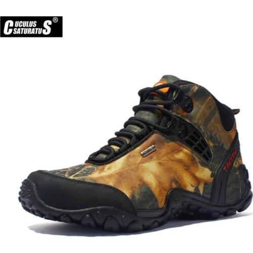 New Brand Mens Hiking Shoes Outdoor Men Trekking Shoes Non-slip Waterproof Hiking Boots Mountain Climbing Shoes 8069