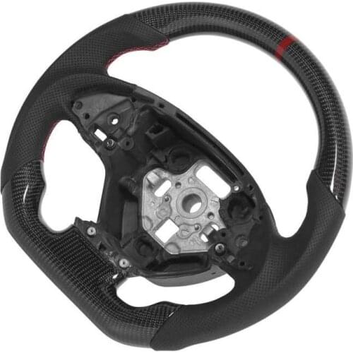 Custom Carbon Fiber Steering Wheel Nappa Perforated Leather Fit for Chevrolet Corvette C7 2014-2019 Car style
