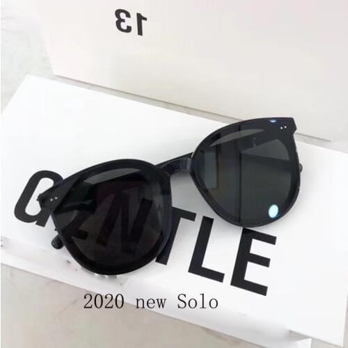 2020 New High Quality SOLO Sunglasses Korea Brand GENTLE Sunglasses Women Men Round Eyeglasses With Original Case