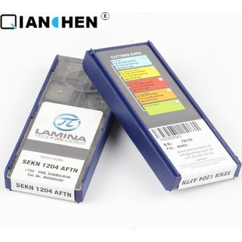 Genuine original high quality high-performance LAMINA SEKN 1204 AFTN LT30 (10pcs/lot) tungsten Carbide Cutting tools inserts
