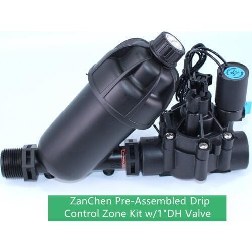 ZanChen 101-DH - Pre-Assembled Drip Control Zone Kit 1" BSP DH sprinkler valve with 1" filter